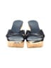 Jimmy Choo 100% Leather Blue Wedges Size EU 37 - photo 2