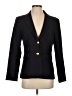 Two Penny Blue 100% Wool Black Wool Blazer Size 4 - photo 1