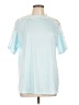 Unbranded 100% Polyester Blue Short Sleeve Top Size L - photo 1