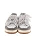 Saint Laurent 100% Leather Gray White Sneakers Size EU 38 - photo 2