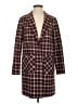 Harlyn Plaid Burgundy Coat Size XS - photo 1