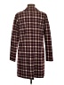 Harlyn Plaid Burgundy Coat Size XS - photo 2