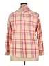 Talbots Plaid Pink Long Sleeve Button-Down Shirt Size 2X - photo 2