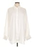 Lands' End 100% Polyester Solid Ivory Long Sleeve Blouse Size L - photo 1