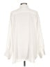 Lands' End 100% Polyester Solid Ivory Long Sleeve Blouse Size L - photo 2