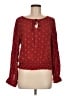 Blue Rain 100% Rayon Red Long Sleeve Blouse Size M - photo 1