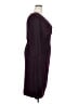 Chaps Solid Burgundy Cocktail Dress Size 18W - photo 4