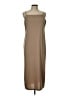 H&M 100% Polyester Solid Tan Casual Dress Size L - photo 1