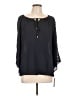 Zac & Rachel 100% Polyester Black 3/4 Sleeve Blouse Size L - photo 1