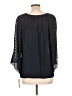 Zac & Rachel 100% Polyester Black 3/4 Sleeve Blouse Size L - photo 2