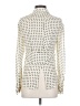 A.L.C. 100% Silk Polka Dots Ivory Long Sleeve Silk Top Size 0 - photo 2