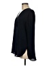 Neiman Marcus Solid Black Long Sleeve Blouse Size M - photo 5