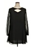 BCBGeneration 100% Polyester Solid Black Casual Dress Size L - photo 1