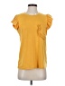 Shein Yellow Short Sleeve Top Size 4 - photo 1
