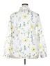 Unbranded 100% Polyester Floral White 3/4 Sleeve Blouse Size XXL - photo 2