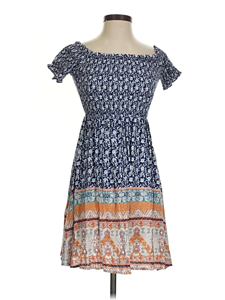 Pre-owned Rewind Casual Dress In Blue