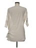 Gold Hawk 100% Silk Ivory Gray 3/4 Sleeve Silk Top Size M - photo 2