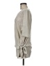 Gold Hawk 100% Silk Ivory Gray 3/4 Sleeve Silk Top Size M - photo 5