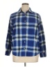 Riders by Lee 100% Polyester Plaid Blue Long Sleeve Blouse Size L - photo 1