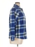 Riders by Lee 100% Polyester Plaid Blue Long Sleeve Blouse Size L - photo 4