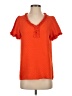 runway ready 100% Polyester Orange Short Sleeve Top Size S - photo 1
