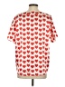 Ekouaer Hearts Red Short Sleeve Blouse Size S - photo 2