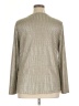 Kim & Cami Metallic Silver Long Sleeve Top Size XL - photo 2
