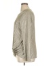 Kim & Cami Metallic Silver Long Sleeve Top Size XL - photo 5