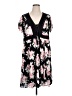 Torrid 100% Polyester Floral Black Casual Dress Size 1X Plus (1) - photo 1