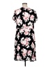 Torrid 100% Polyester Floral Black Casual Dress Size 1X Plus (1) - photo 2