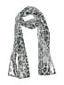 Kasper 100% Polyester Animal Print Gray Scarf One size - photo 1
