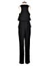 Ann Taylor LOFT 100% Polyester Solid Black Jumpsuit Size XS - photo 2