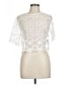 Shein 100% Polyester White Short Sleeve Top Size L - photo 1