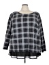 Torrid 100% Cotton Checkered-gingham Gray Pullover Sweater Size 3X Plus (3) - photo 1