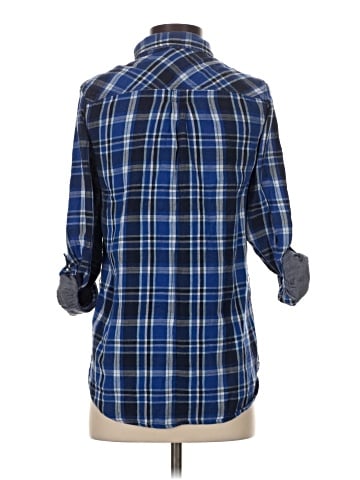 Divided by H&M 3/4 Sleeve Button-Down Shirt (view 2)
