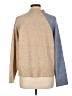 Central Park West Color Block Blue Turtleneck Sweater Size L - photo 2