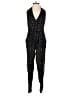 Indah 100% Silk Stars Black Jumpsuit Size XS - photo 1