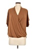 Veronica M. Brown Short Sleeve Blouse Size M - photo 1