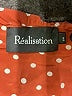 Réalisation 100% Silk Polka Dots Red Casual Dress Size XS - photo 4