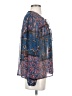 Everly 100% Polyester Blue Long Sleeve Blouse Size S - photo 4
