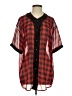 Millau 100% Polyester Red Short Sleeve Blouse Size S - photo 1