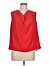 Evereve 100% Polyester Red Sleeveless Blouse Size L - photo 1