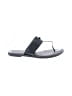 SAM 100% Leather Black Silver Sandals Size 7 1/2 - photo 1