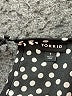 Torrid 100% Polyester Polka Dots Black Short Sleeve Blouse Size 1X Plus (1) - photo 7