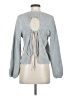 Shein 100% Polyester Metallic Gray Pullover Sweater Size S - photo 2