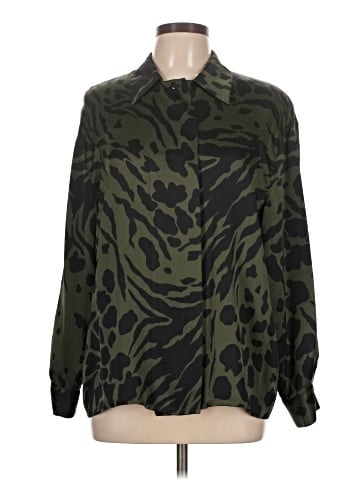 Escada by Margaretha Ley Long Sleeve Silk Top (view 1)