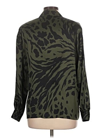 Escada by Margaretha Ley Long Sleeve Silk Top (view 2)