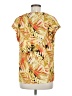 Notations Tropical Yellow Short Sleeve Blouse Size M - photo 2