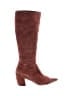 Roberto Cavalli Burgundy Orange Boots Size EU 39 - photo 1