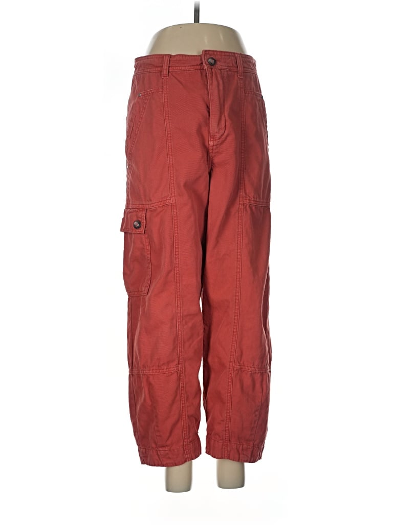 Pre-owned By Anthropologie Cargo Pants In Red